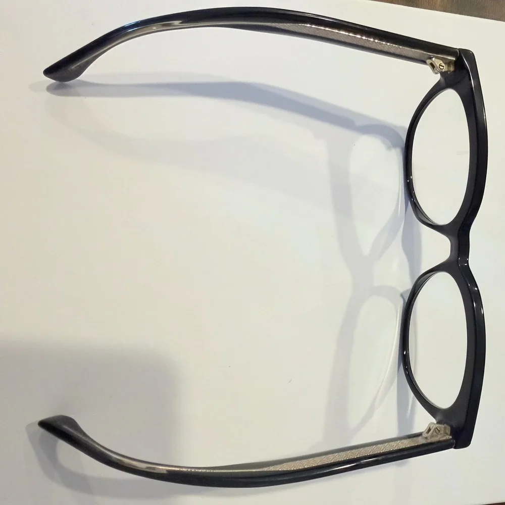 Fendi Roma Black Cat Eye Optical Glasses Frames FF Monogram FF0464/807 145 Italy